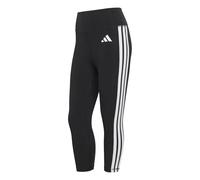 adidas Women's Optime Essentials Workout 3-Stripes 3/4 Leggings Tights, black/white, XXL