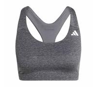 Adidas Optime Essentials Workout Heather Medium Impact Sports Bra Grey XS Woman