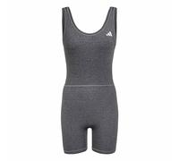 adidas Women's Optime Essentials Workout Heather Onesie, grey four mel, L