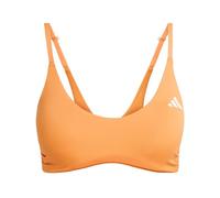 adidas Women's Optime Essentials Workout Light Support Bra Adjustable Straps, Pure Orange, L