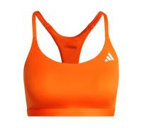 Adidas Optime Essentials Workout Low Impact Sports Bra Orange XS Woman