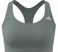 Adidas Optime Essentials Workout Medium Impact Sports Bra Grey L Women