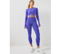 adidas Optimé PrimeLift Snake long tights blue violet women - S