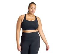 Adidas Optime Workout 3 Stripes Plus Medium Impact Sports Bra Black 4X Women