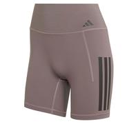 adidas Women's Optime Workout 3-Stripes Short Leggings, charcoal, XS 7 inch