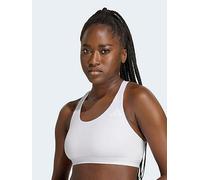 Adidas Optime Essentials Workout Medium Impact Sports Bra White M Woman