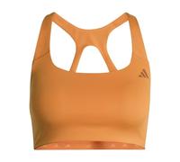 Adidas Optime Workout Medium Impact Sports Bra Orange L Woman