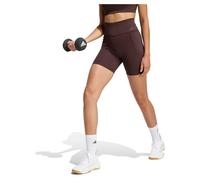 adidas Women's Optime Workout Short Leggings, Aurora Coffee, L 5 inch