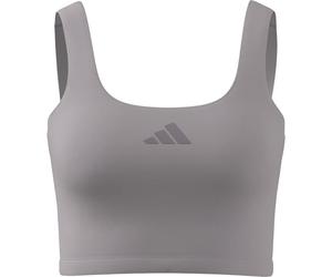 adidas Women's Optime Workout Twist Light Support Bra Tank, ice Purple, XXS