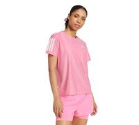 adidas Women's Own The Run Base Tee, Lucid Pink/White, XXS
