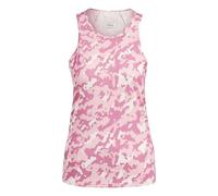 Adidas Womens Own The Run Camo Running Tank Top - Pink - XXS - Pink - 95% Recycled Polyester/5% Elastane