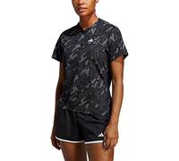 adidas Women's Own The Run Camo Running Tee, Black, M