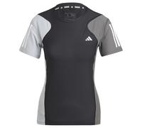 adidas Women's Own The Run Colorblock Tee, Black/Halo Silver/Grey Five, XL