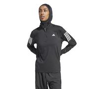 adidas Women's Own the Run Half-Zip Jacket - Black - Size: Medium