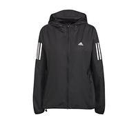 adidas Women's Own the Run Hooded Running Windbreaker, Black, XL