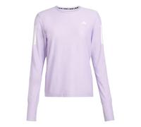 adidas Women's Own The Run Long Cuff Sleeve Tee, Powder Plum, S