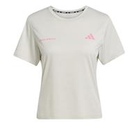 Adidas Own The Run Melange Short Sleeve T-shirt Beige M Women