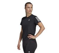 adidas Performance Womens Own the Run Tee - Black Recycled Material - Size Small