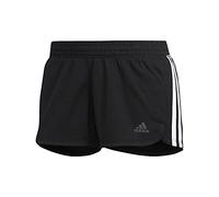 adidas Women's Pacer 3-Stripes Knit Shorts, Black/White, 8