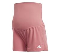 adidas Women's Pacer AEROREADY Train Essentials Woven Shorts (Maternity), Pink Strata / White, XL