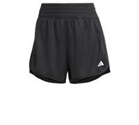 adidas Women's Pacer Essentials Knit High-Rise Shorts, BLACK, XL Long