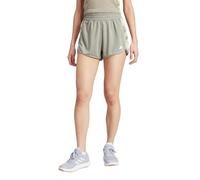 adidas Women's Pacer Train Essentials Flower Tie-Dye Knit Shorts, Silver Pebbles, X-Large, Silver Pebble, XL