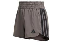 adidas Women's Pacer Workout Woven High Rise Shorts, Charcoal/Black, L 5 inch