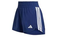 adidas Women's Pacer Workout Woven High Rise Shorts, Dark Blue/White, XXL 5 inch