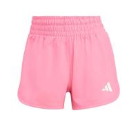 adidas Women's Pacer Workout Woven High Rise Shorts, Lucid Pink/White, L 5 inch