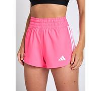 adidas Women's Pacer Workout Woven High Rise Shorts - Lucid Pink/White - Size: Medium