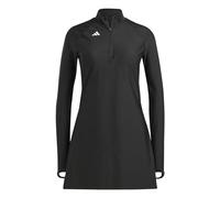 adidas Women's Padded 3 Stripes Longsleeve Swim TOP, Black, 18