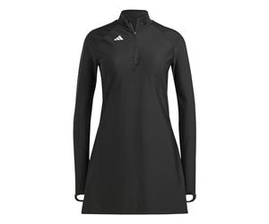 adidas Women's Padded 3 Stripes Longsleeve Swim TOP, Black, 4