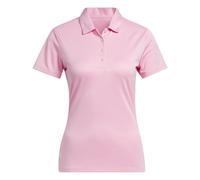 adidas Women's Solid Performance Short Sleeve Polo Shirt, Recycled Polyester, Pink