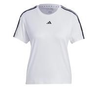 Adidas Women's Aeroready Training Essentials Regular 3-Stripes T-Shirt, White/Black, S