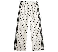 Adidas Women's Polka Dot Firebird Wide Trackpants Off White Medium