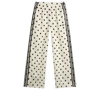 Adidas Women's Polka Dot Firebird Wide Trackpants Off White Small