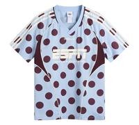 Adidas Women's Polka Dot Short Sleeve Jersey Clear Sky