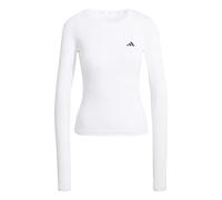 adidas Women's Power Essentials Workout Contour Long Sleeve, White, L