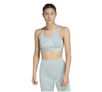 adidas Women's Powerreact Graphic Sports Bra - Wonder Sage - Green - Size: Medium