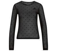 adidas - Women's Primelift Essentials Workout Mesh L/S - Longsleeve size S, black/grey