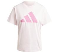 adidas Women's PWR 3 Graphic TEE, Clear Pink, S