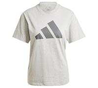 adidas Women's PWR 3 Graphic TEE, Medium Grey Heather, M