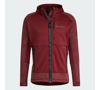ADIDAS Womens Red Terrex Tech Fleece Hooded Hiking Jacket Medium BNWT C770