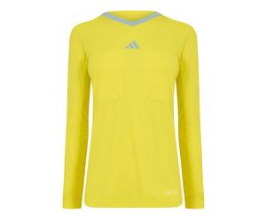 adidas Womens Ref 22 Jersey ls in Bright Yellow - Size 8 UK