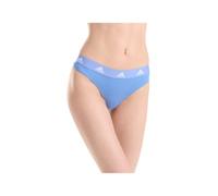 adidas Women's Underwear Rib 2x2 Thong Panties, Blue Fusion, XL