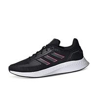adidas Women's Run Falcon 2.0 Training shoes, Core Black Grey Screaming Pink, 4 UK
