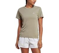 adidas Women's Run It Tee, Silver Pebble, S