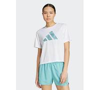 adidas Women's adi365 Running Essentials Brand Love Tee, White, S
