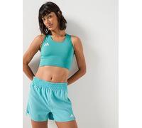 adidas Womens Running Adizero Crop Top, Preloved Teal, Size L, Women Preloved Teal