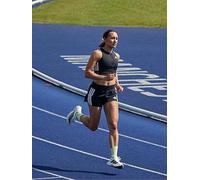 adidas Womens Running Adizero Zip Crop Tank, Grey, Size L, Women Grey